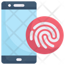 fingerprint for payment icon