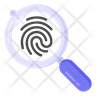 fingerprint search icon
