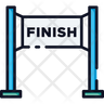 icons for running finish line