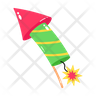 confetti rocket emoji