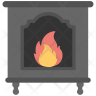 electric fireplace icon