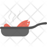 fish frying icons
