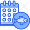 fishing date symbol