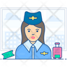 icons of flight attendant