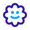 purple flower symbol