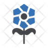 flower funeral logo