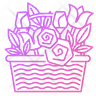 floral cart icons
