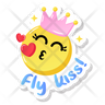 flying kiss symbol
