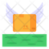 flying parcel icon