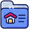 real estate folder icon svg