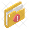 error folder icons