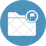 flagged document icon