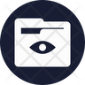 icon eye folder