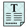 icon for letter font