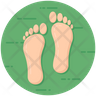 icon human footprints
