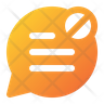 forbidden chat icon png