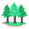 icons for forest path