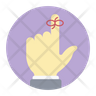 four fingers counting icon svg