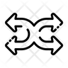 four cross arrow icon png