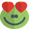 frog heart eyes logo