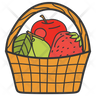 icons of fruit cart