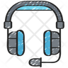gaming headset icon svg