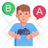 gaming person icon download