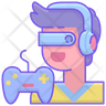 icons for gamer boy