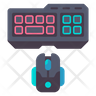 gaming keyboard and mouse icon png