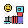 icon for garbage recycling machine