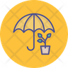 garden umbrella symbol
