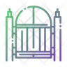 icons of closed gate