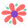 icons of gazania flower