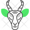 icon for gazelle face