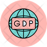 gdp growth icon svg