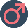 free male sex sign icons