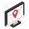 icons of online location tracker