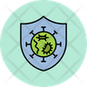 icon bacteria shield