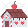 gingerbread house icon png