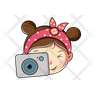 girl photo icon