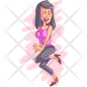 dancing woman icon png