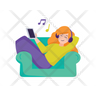 relaxing music icon png