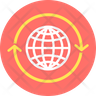 worldwide library symbol