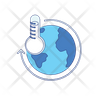 earth thermometer icon png