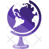 globe continent icon svg