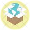 free globe delivery icons