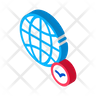 icon for globe bird