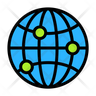 icon globe coordinates