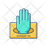 icons for ppe gloves