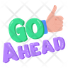 go-ahead symbol